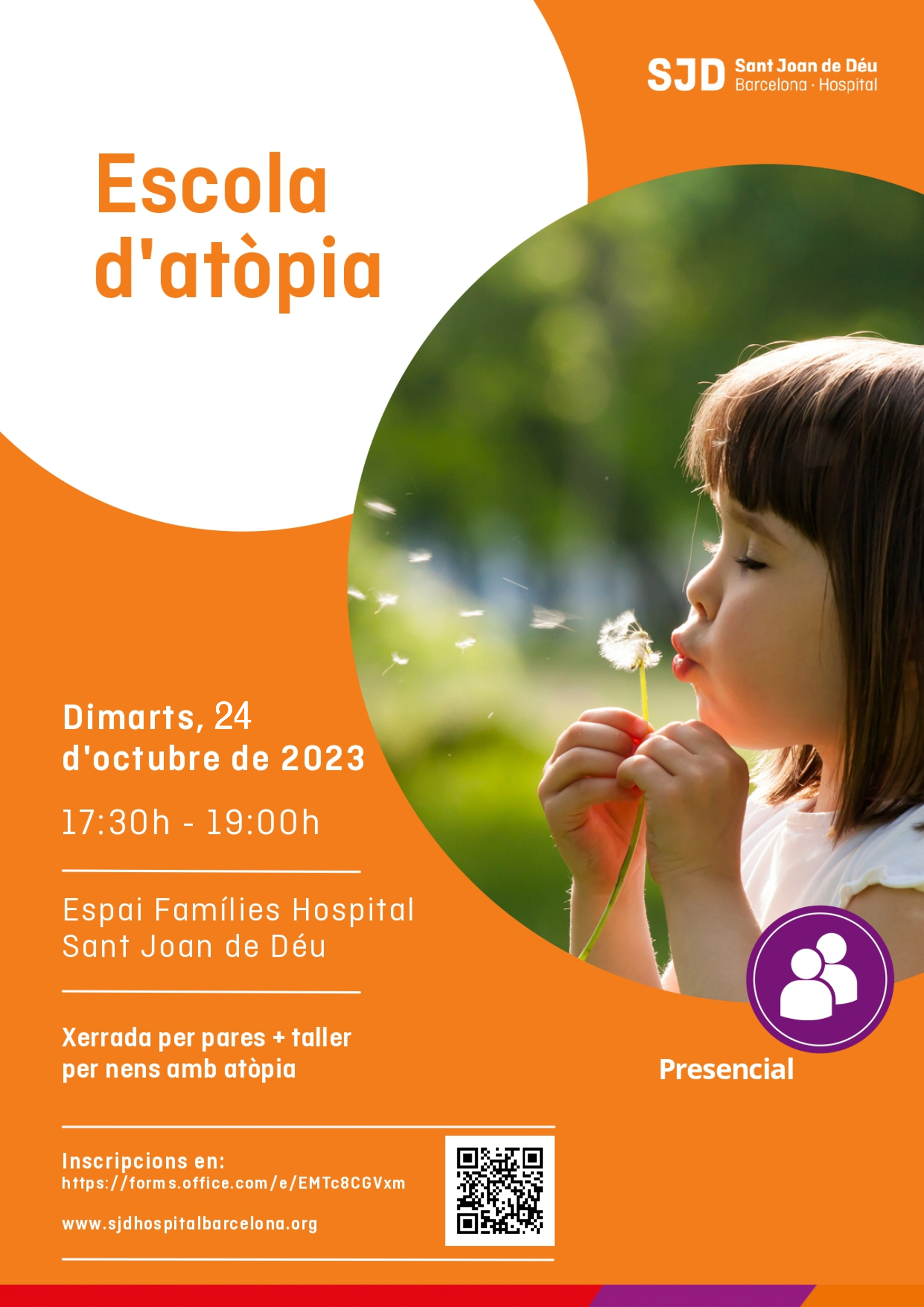 Escuelas de la Atopia del Hospital Sant Joan de Déu 24 de octubre 2023